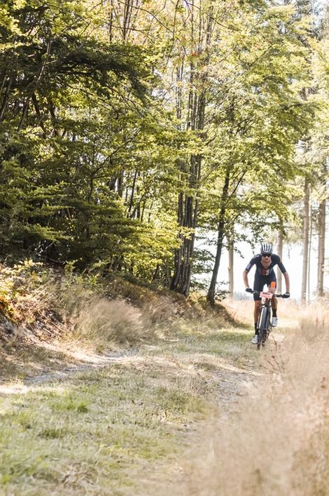 Mountainbiker der Erwachsenen-Abteilung